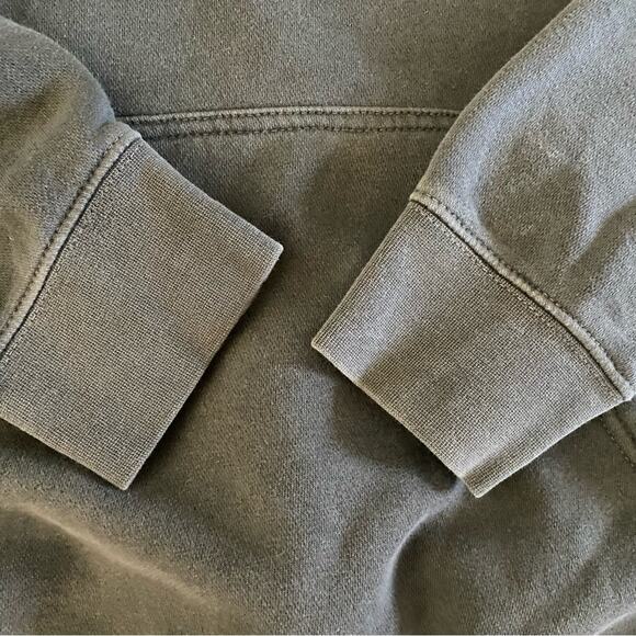 $119 Call Her Daddy / I am Unwell / Barstool Gray Cotton Cut V Neck Hoodie M EUC - Picture 6 of 11